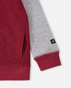 Reima Neulomus Fleecejacke Kinder Cranberry – Detailansicht 2