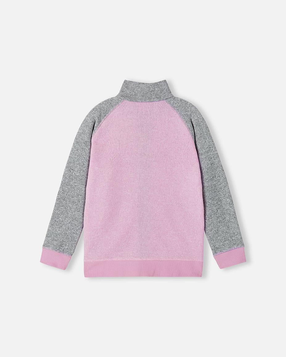 Reima Neulomus Fleecejacke Kinder Light Heather – Packshot Rückansicht