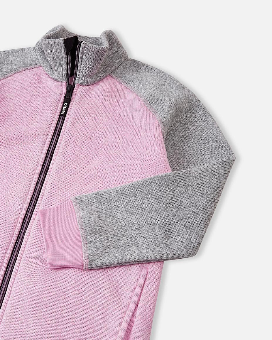 Reima Neulomus Fleecejacke Kinder Light Heather – Detailansicht 1