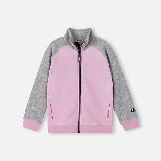 Reima Neulomus Fleecejacke Kinder Light Heather – Packshot Vorderansicht