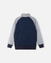 Reima Neulomus Fleecejacke Kinder Navy – Packshot Rückansicht