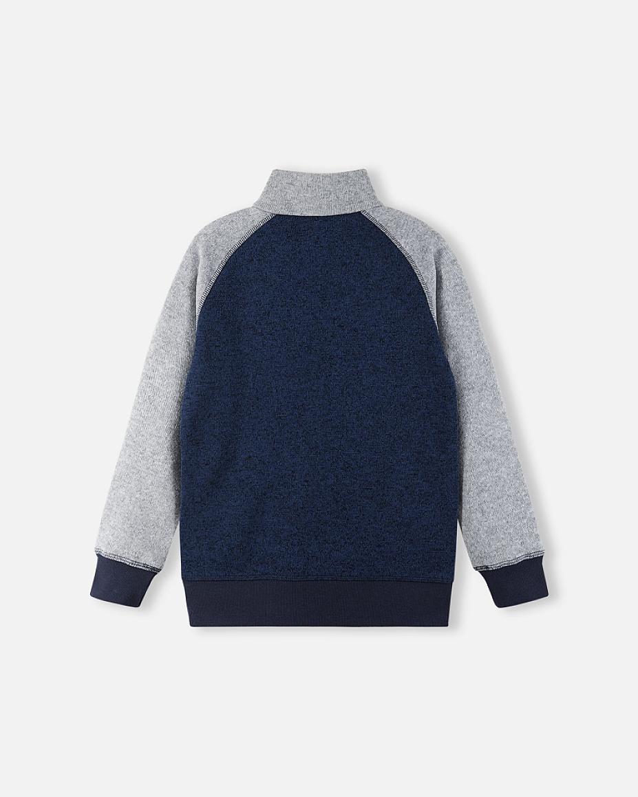 Reima Neulomus Fleecejacke Kinder Navy – Packshot Rückansicht