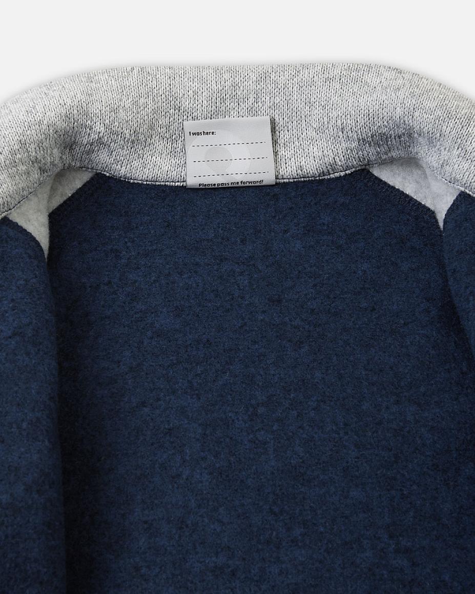 Reima Neulomus Fleecejacke Kinder Navy – Detailansicht 3