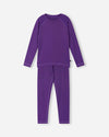 Reima Lampo Seawool Funktionsunterwäsche Set Kinder – Plum Purple
