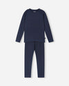 Reima Lampo Seawool Funktionsunterwäsche Set Kinder – Navy