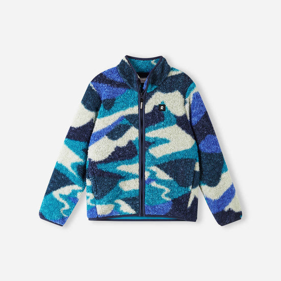 Reima Tupsis Teddyfleecejacke Kinder – Sparkly Blue