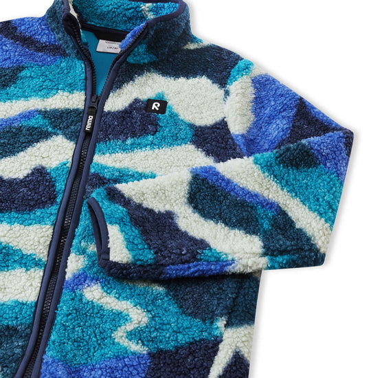 Reima Tupsis Teddyfleecejacke Kinder – Sparkly Blue