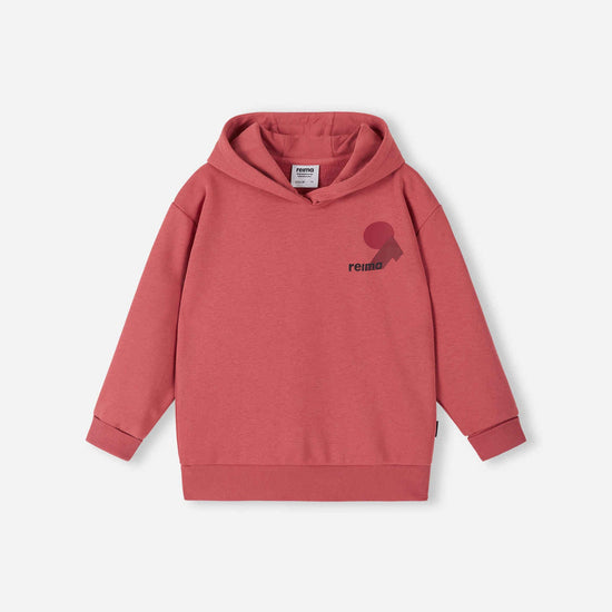 Felpa con cappuccio Reima Huppis per bambini – Red Clay