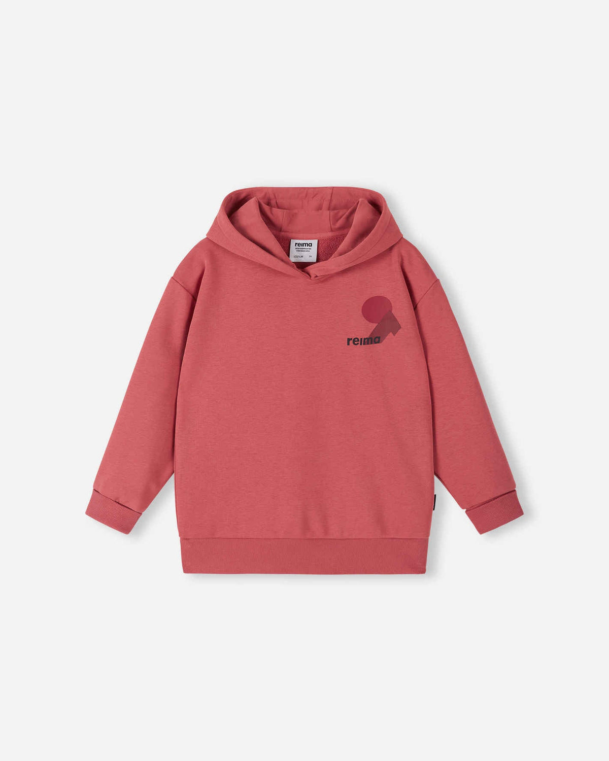 Felpa con cappuccio Reima Huppis per bambini – Red Clay