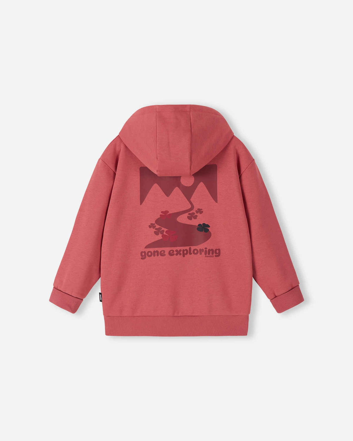 Felpa con cappuccio Reima Huppis per bambini – Red Clay