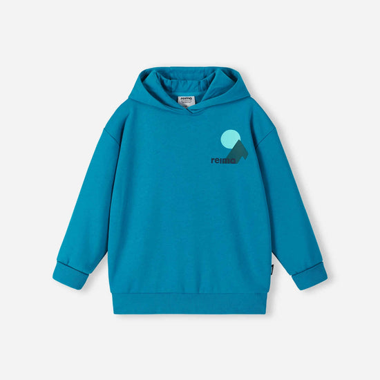 Felpa con cappuccio Reima Huppis per bambini – Blu acquatico