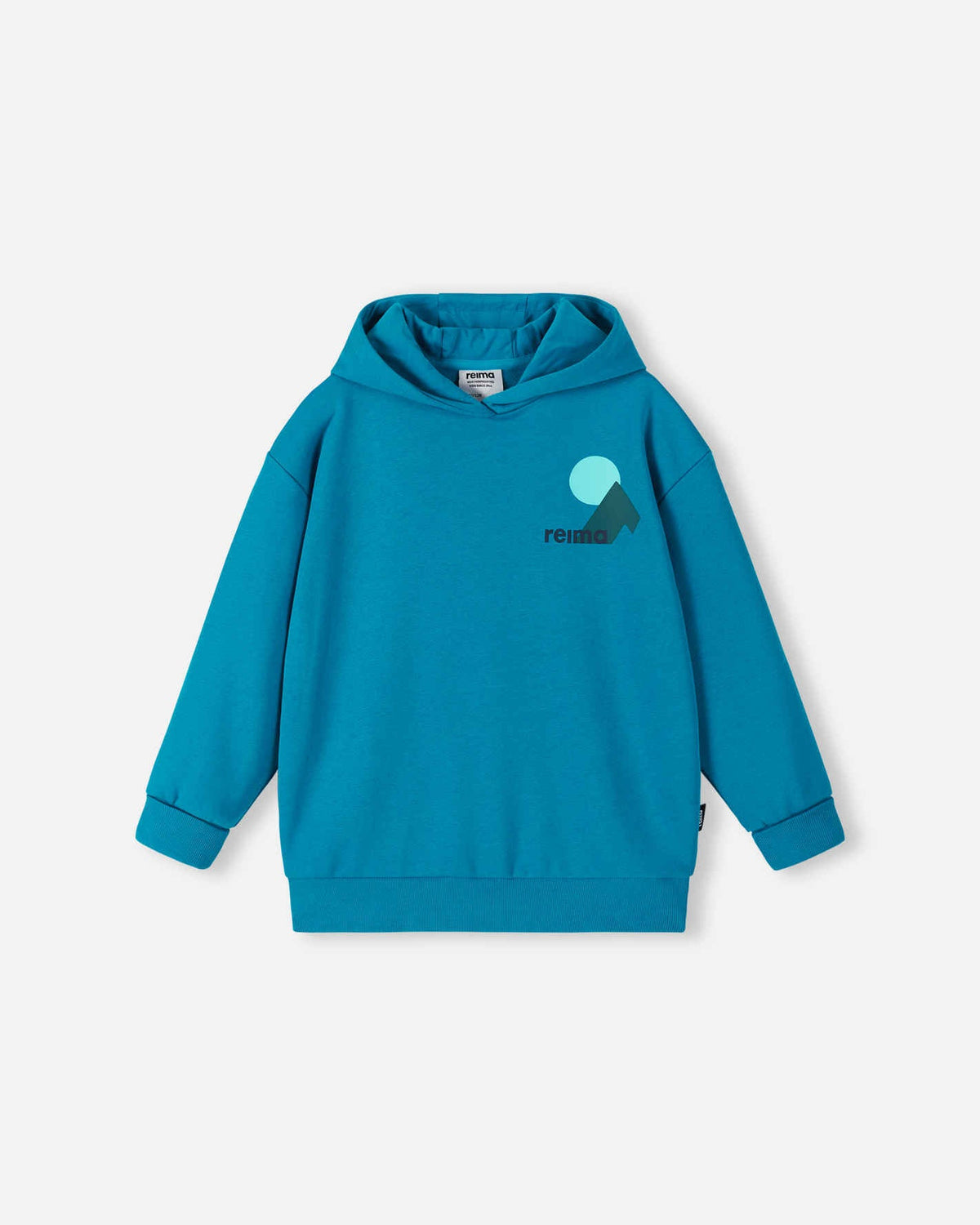 Felpa con cappuccio Reima Huppis per bambini – Blu acquatico