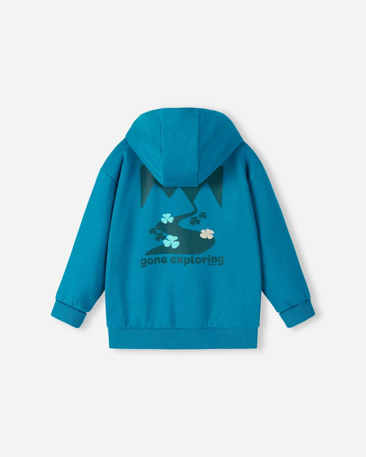 Felpa con cappuccio Reima Huppis per bambini – Blu acquatico