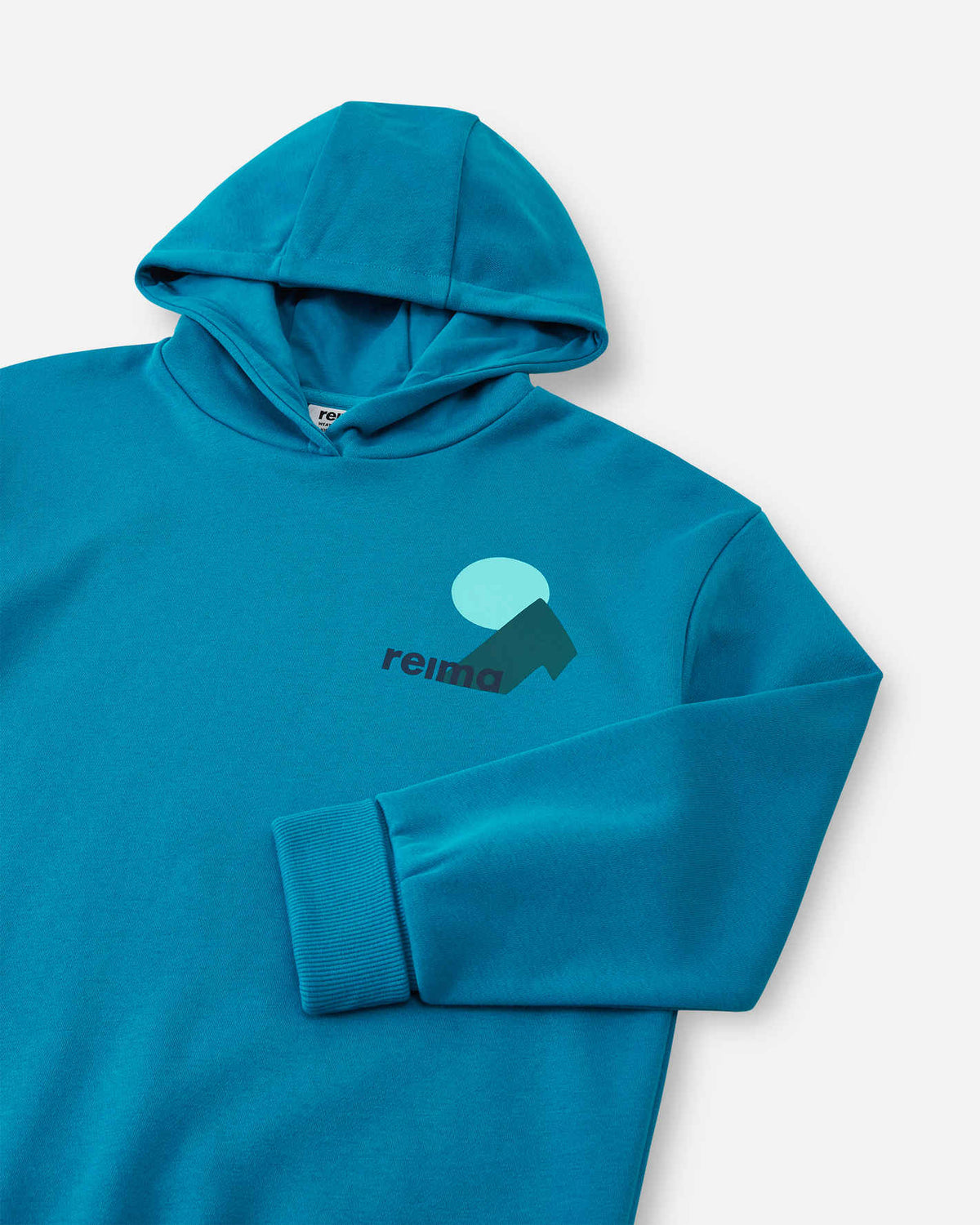 Felpa con cappuccio Reima Huppis per bambini – Blu acquatico