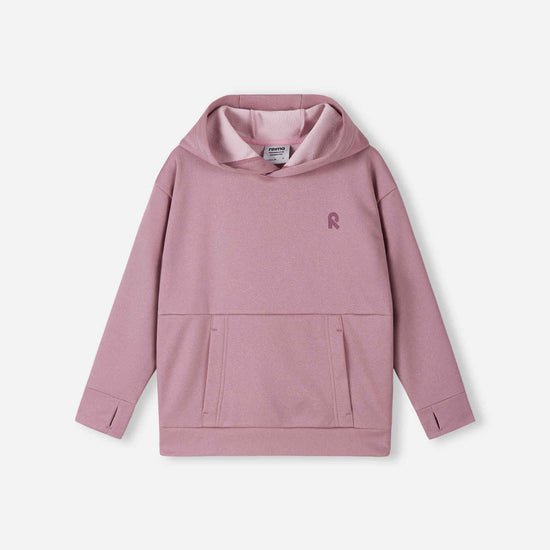 Felpa con cappuccio in pile Reima Reilu per bambini – Grigio e rosa
