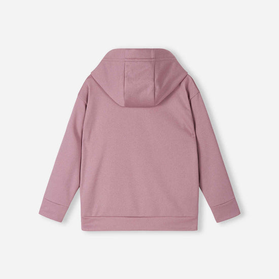 Felpa con cappuccio in pile Reima Reilu per bambini – Grigio e rosa