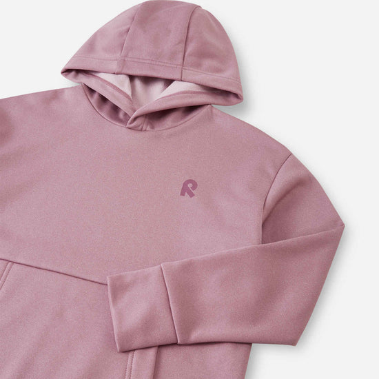 Felpa con cappuccio in pile Reima Reilu per bambini – Grigio e rosa