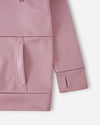 Felpa con cappuccio in pile Reima Reilu per bambini – Grigio e rosa