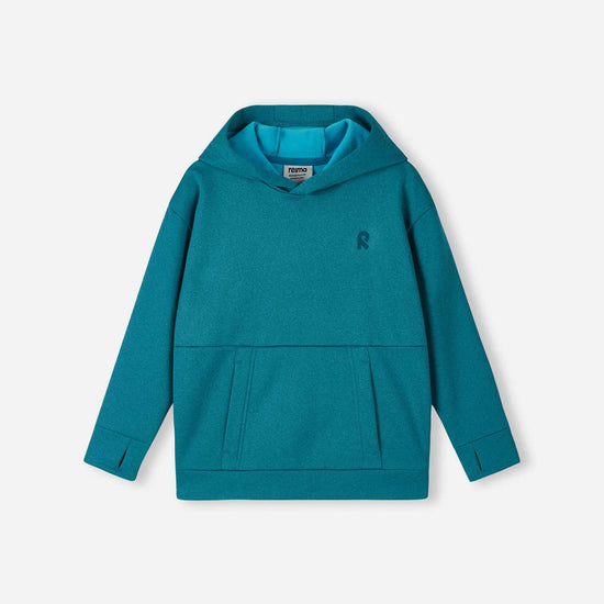Felpa con cappuccio in pile Reima Reilu per bambini – Blu acquatico