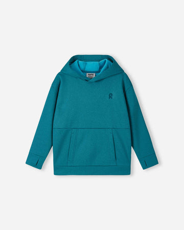 Felpa con cappuccio in pile Reima Reilu per bambini – Blu acquatico