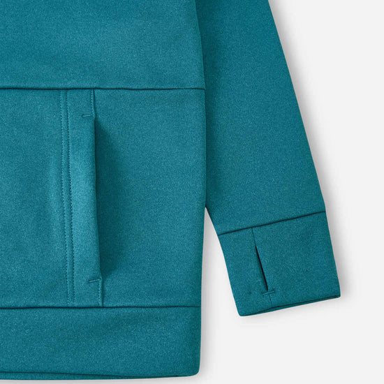 Felpa con cappuccio in pile Reima Reilu per bambini – Blu acquatico