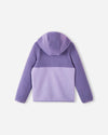 Chaqueta de felpa Reima Muhkea para niños, color Misty Violet – Foto de producto (parte trasera)