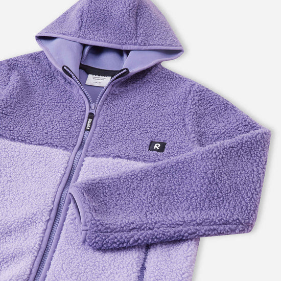 Chaqueta de felpa Reima Muhkea para niños, color Misty Violet – Detalles del producto