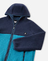 Chaqueta de felpa Reima Muhkea para niños, color azul marino – Detalles del producto