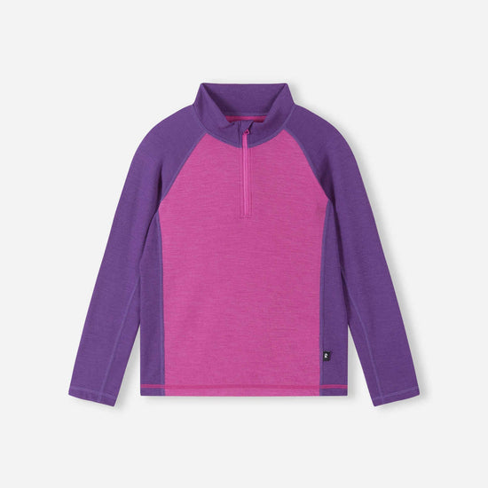 Reima Viihdyn Merino-Wolljacke Kinder – Fucshia