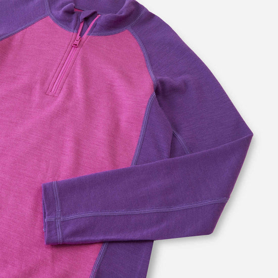 Reima Viihdyn Merino-Wolljacke Kinder – Fucshia