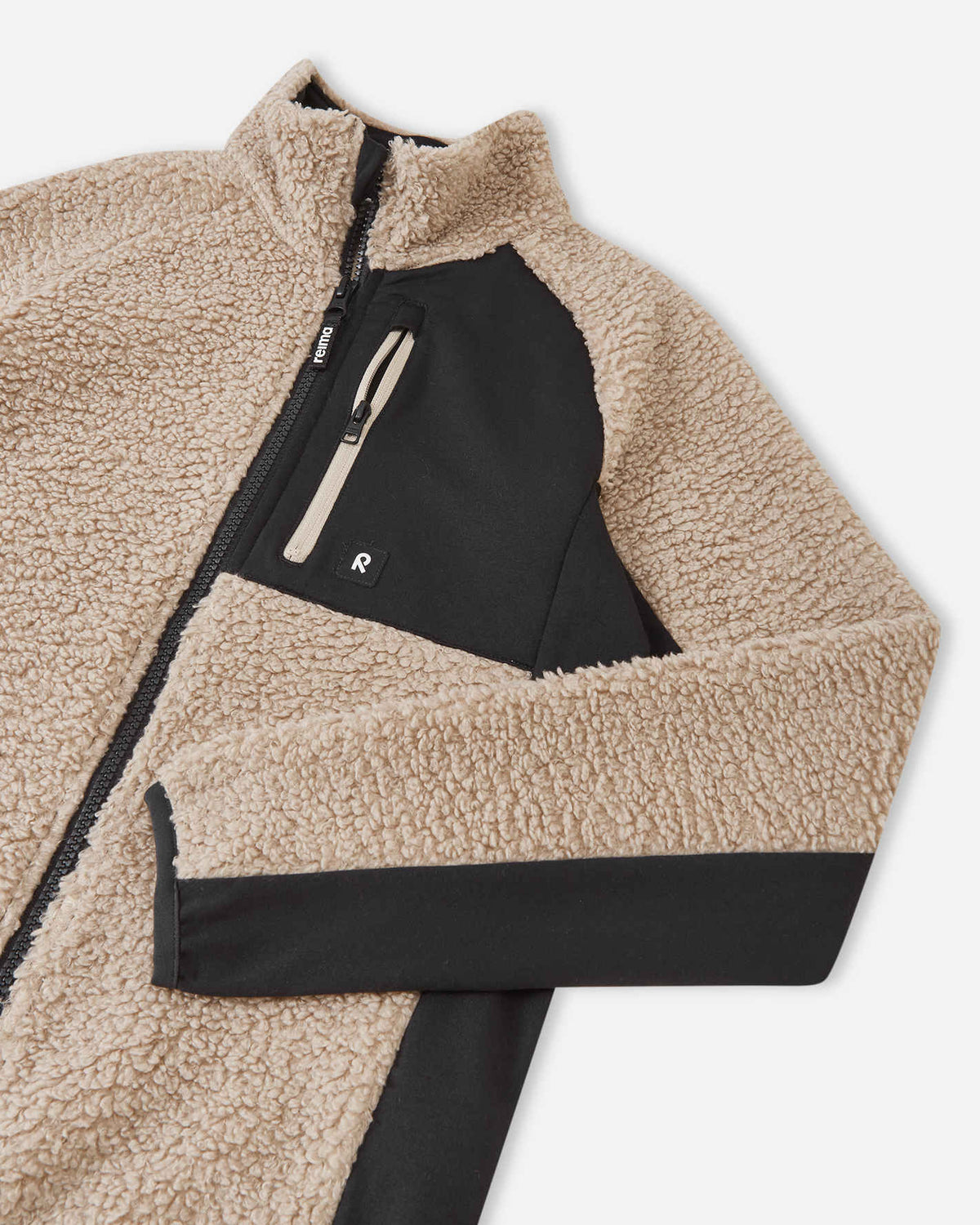 Giacca in pile Teddy Reima Puhku per bambini – Beige terra