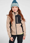 Giacca in pile Teddy Reima Puhku per bambini – Beige terra
