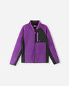 Giacca in pile Teddy Reima Puhku per bambini – Plum Purple