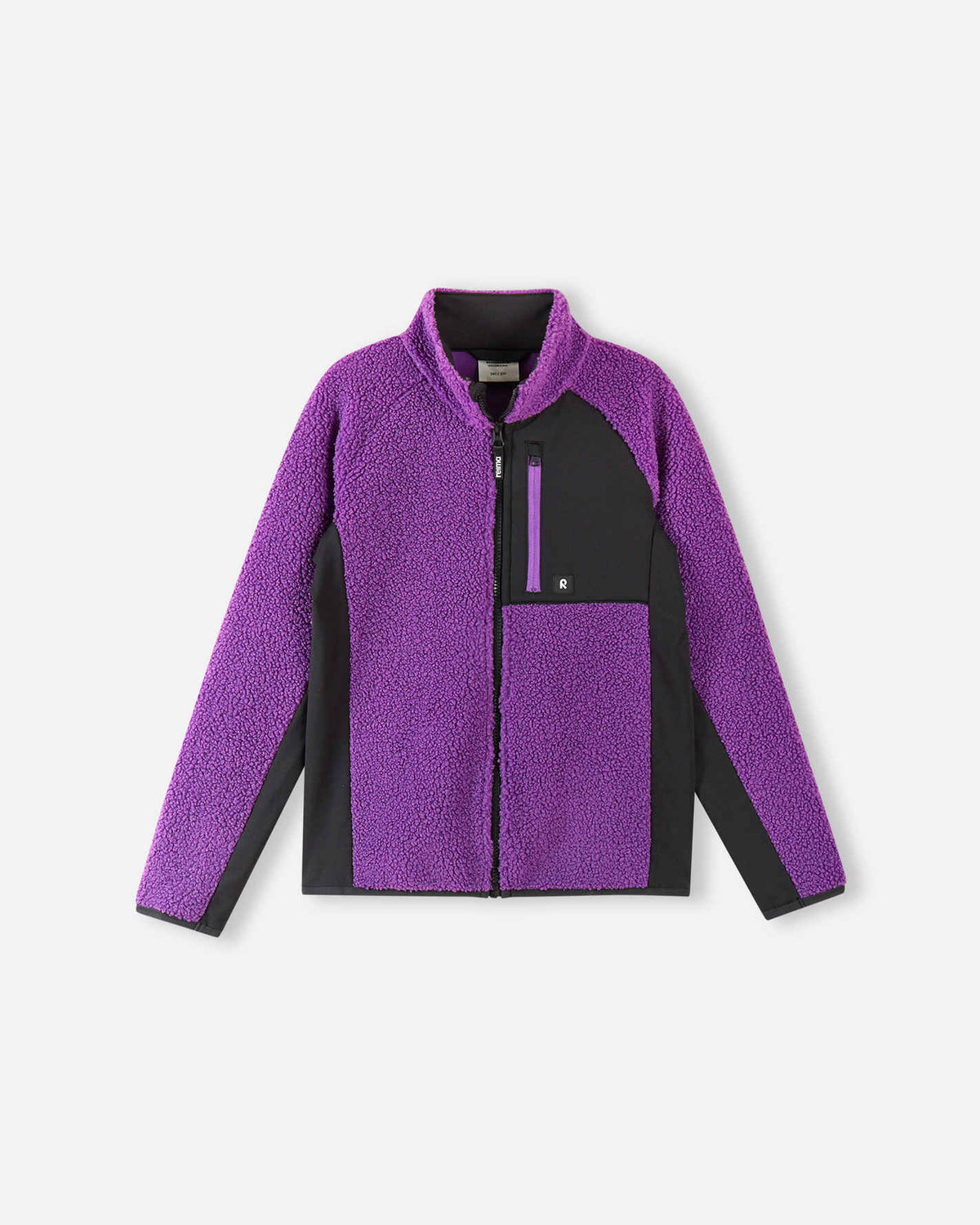 Giacca in pile Teddy Reima Puhku per bambini – Plum Purple