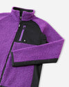 Giacca in pile Teddy Reima Puhku per bambini – Plum Purple
