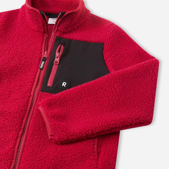 Reima Turina Teddyfleecejacke Kinder – Cranberry
