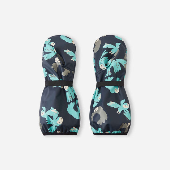 Moufles de pluie Reima Puro pour enfants, bleu marine – Photo du dos