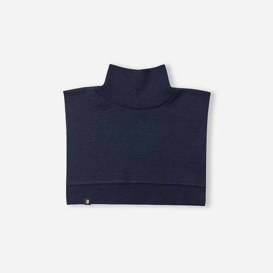 Bufanda de merino Reima Star para niños, color azul marino – Foto del producto (parte delantera)