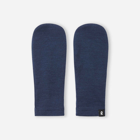 Guanti senza dita Reima Eino in lana merino per bambini, blu navy – Foto del prodotto 1