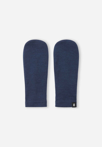 Guanti senza dita Reima Eino in lana merino per bambini, blu navy – Foto del prodotto 1