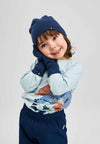 Guanti Reima Eino in lana merino per bambini, blu navy – Foto in studio