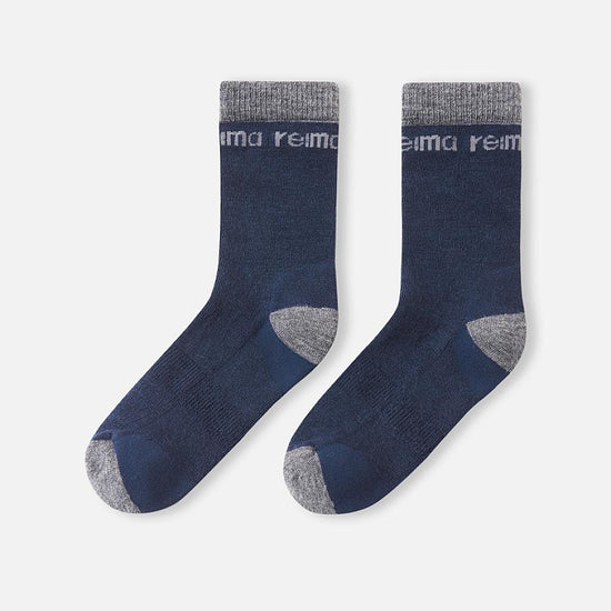 Reima Saapas Wollsocken Kinder Navy – Packshot Paar