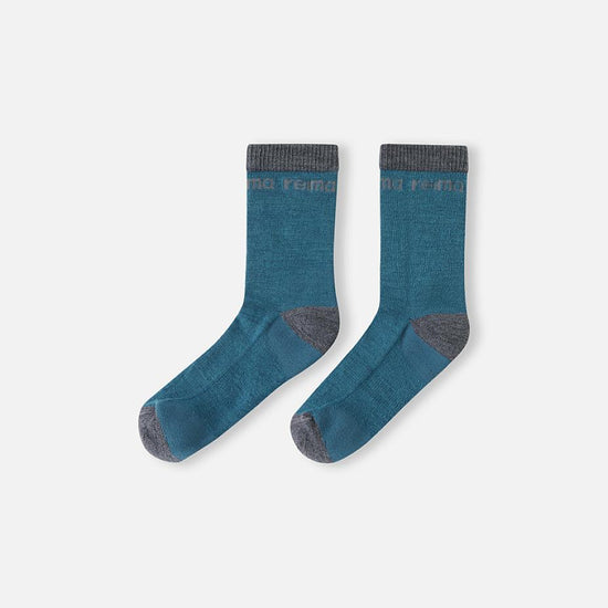 Reima Saapas Wollsocken Kinder Dark Teal – Packshot Paar