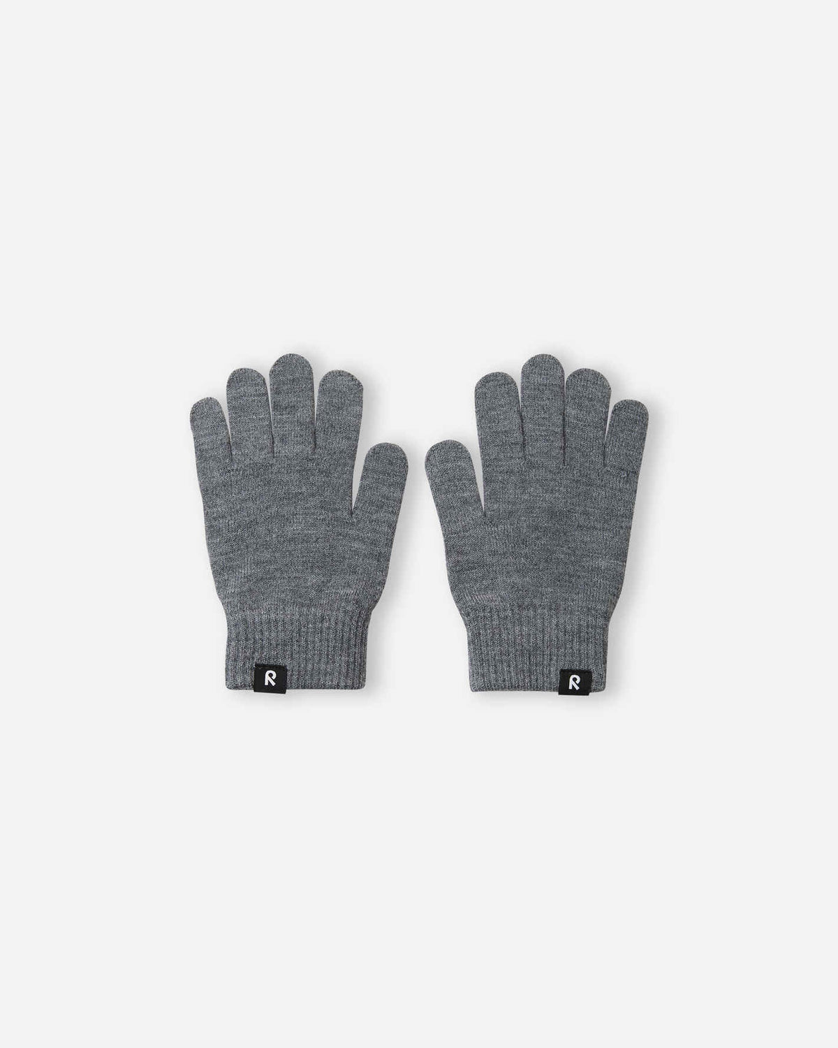 Reima Sormin Merino-Fingerhandschuhe Kinder Melange Grey – Packshot Vorderseite