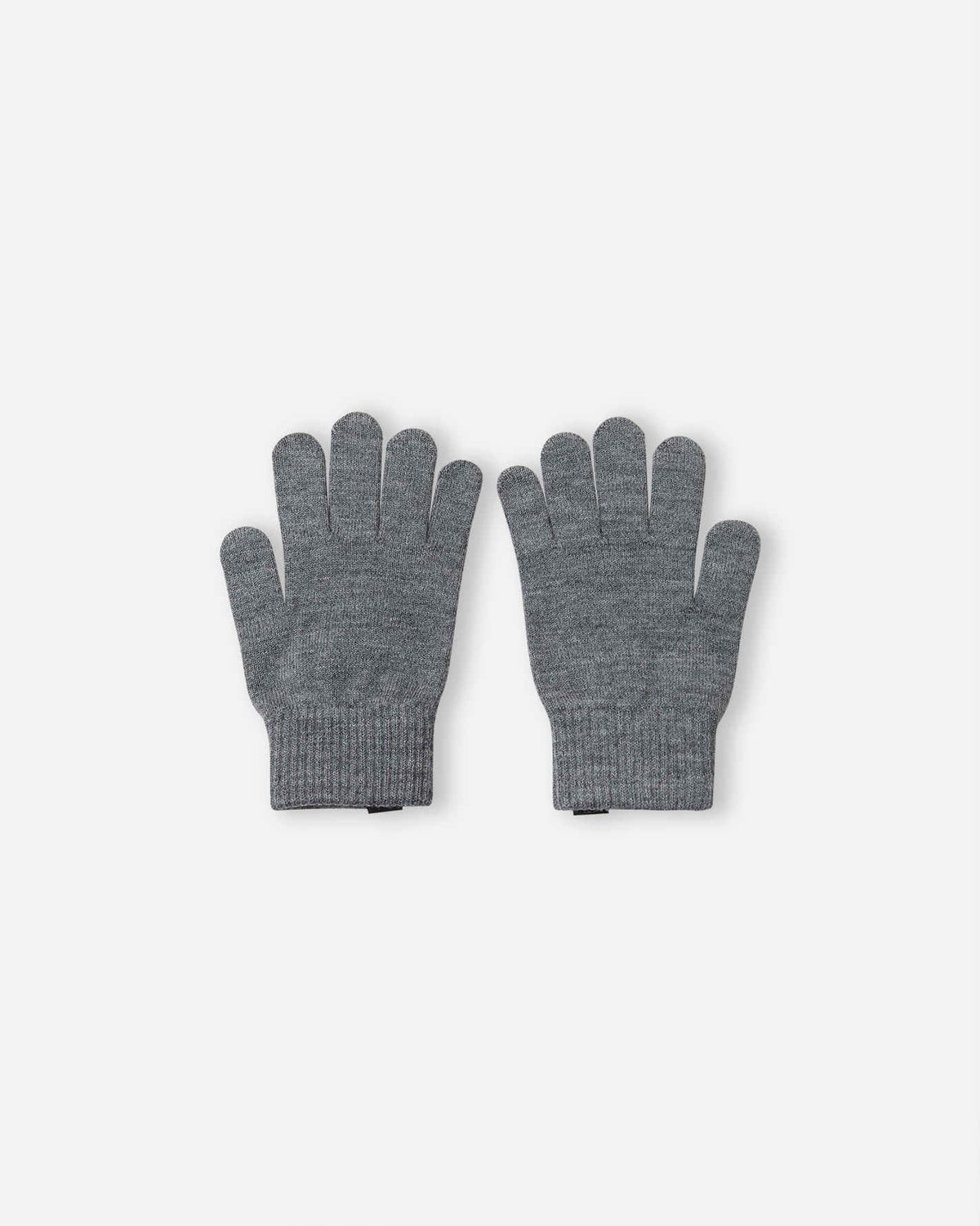 Reima Sormin Merino-Fingerhandschuhe Kinder Melange Grey – Packshot Rückseite