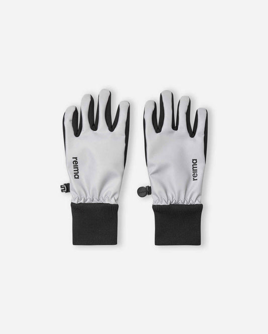 Reima Heippa reflektierende Softshell Handschuhe Kinder Silver – Packshot