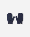Manoplas de punto Reima Vantus para niños, color azul marino – Foto del producto (parte delantera)