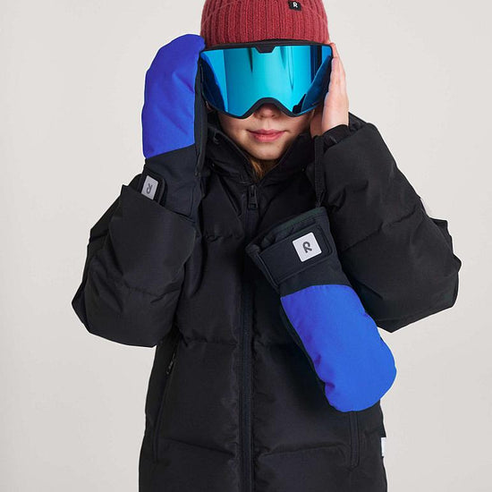 Reima Lapases Fäustlinge in Sparkly Blue – Ansicht 2