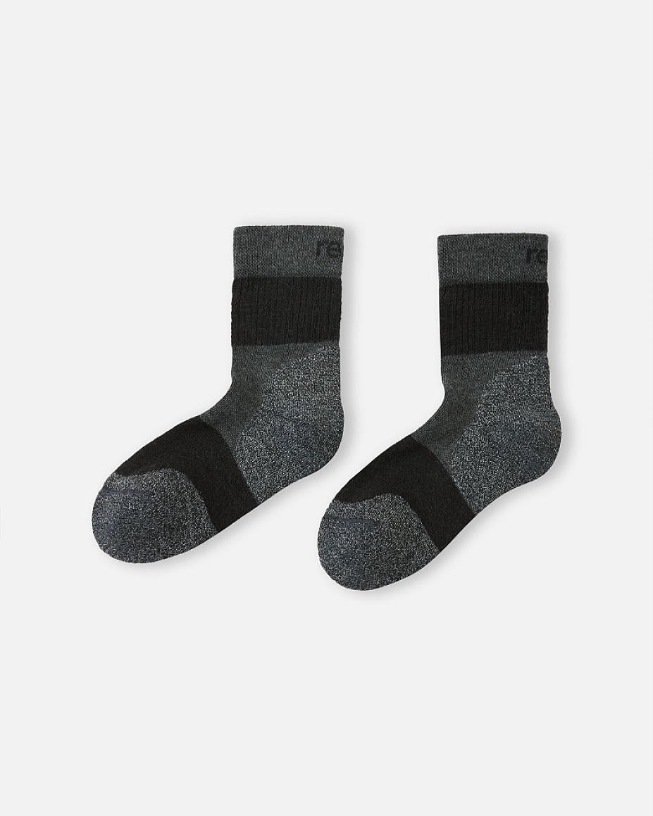 Reima Patikka Wollsocken Kinder Melange grey – Packshot Paar
