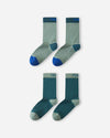 Reima Parit Wollsocken Kinder 2er-Pack Dark Teal – Packshot 1